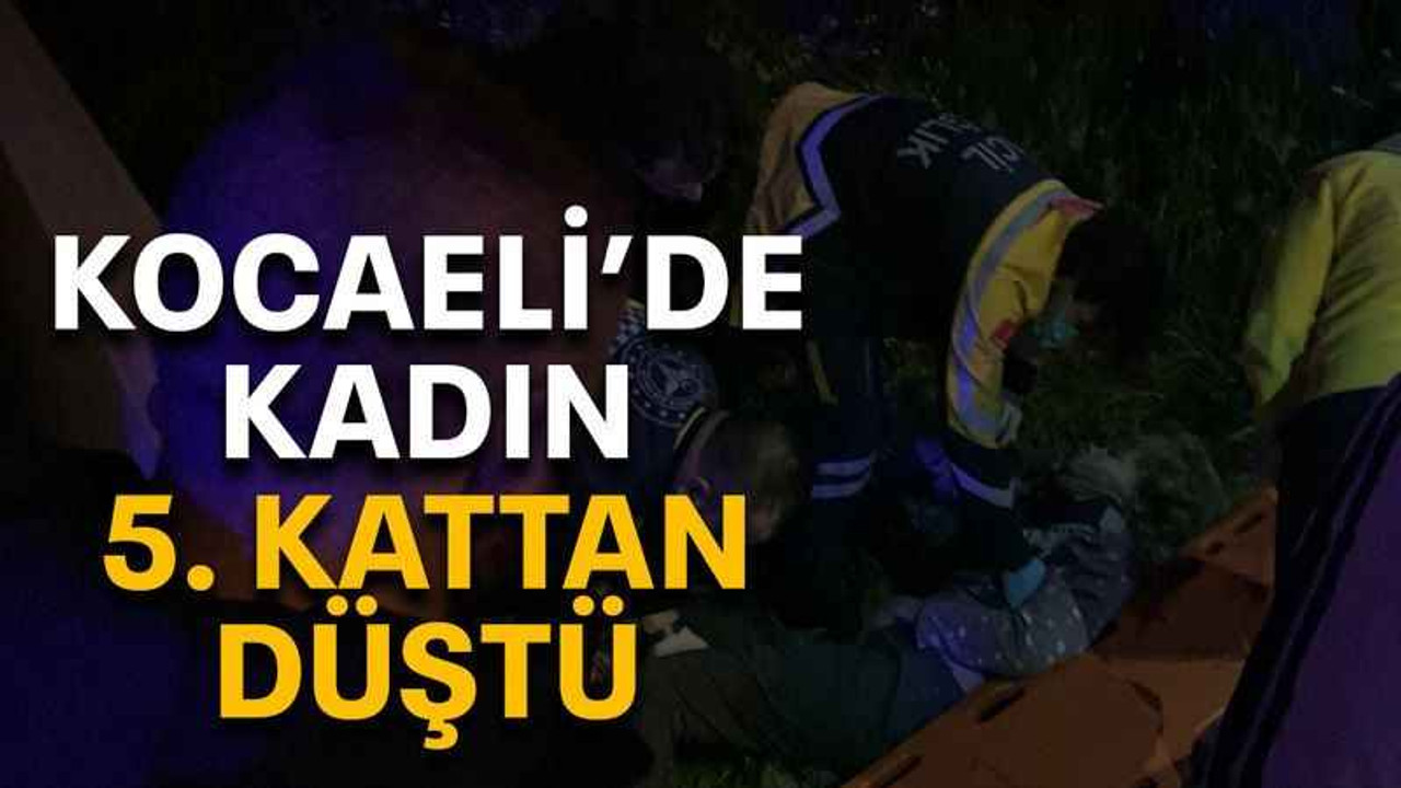 5. kattan düşen kadın yaralandı